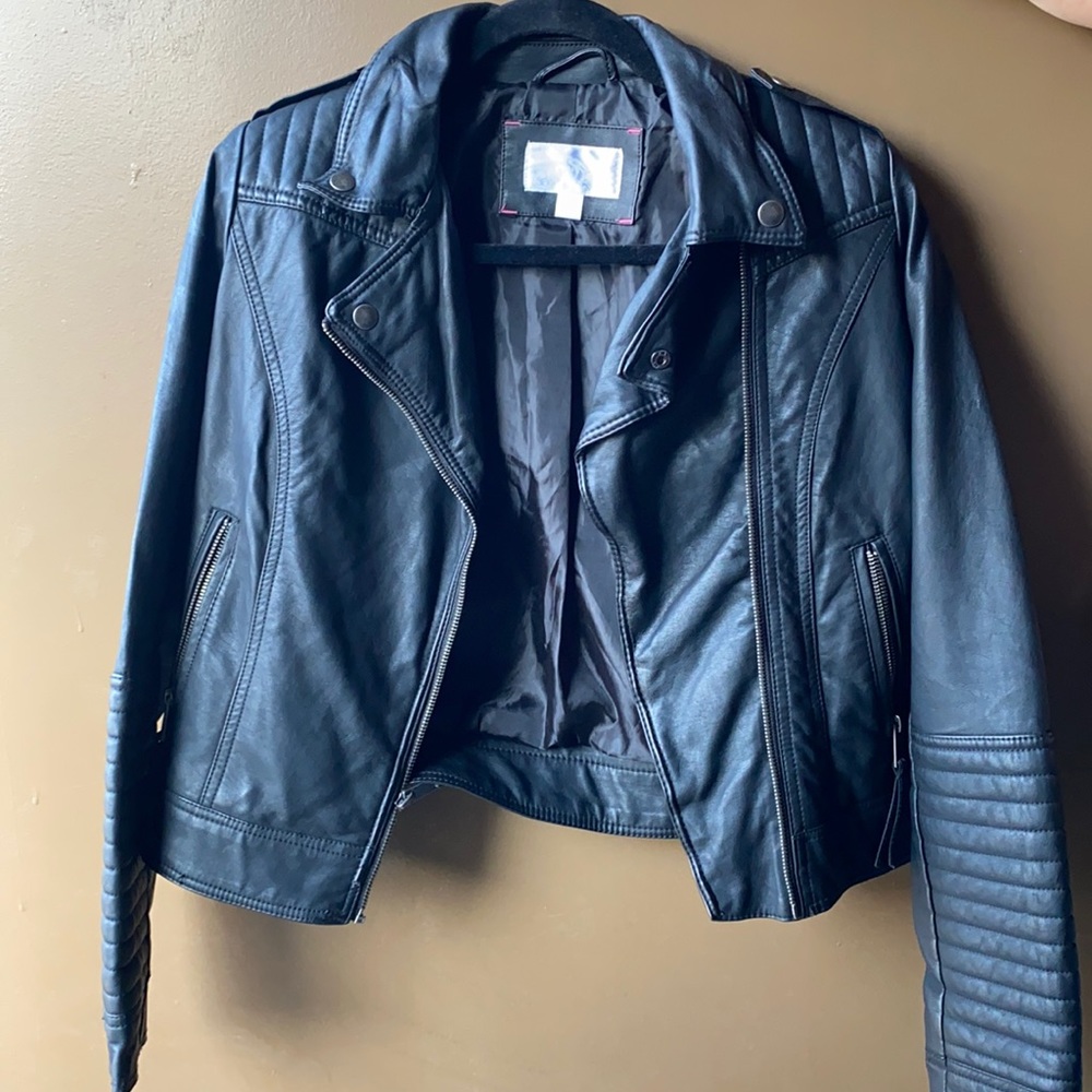 Xhiliration Faux Leather Jacket